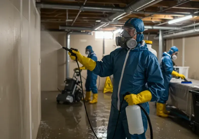 Basement Sanitization and Antimicrobial Treatment process in Happy Valley, OR